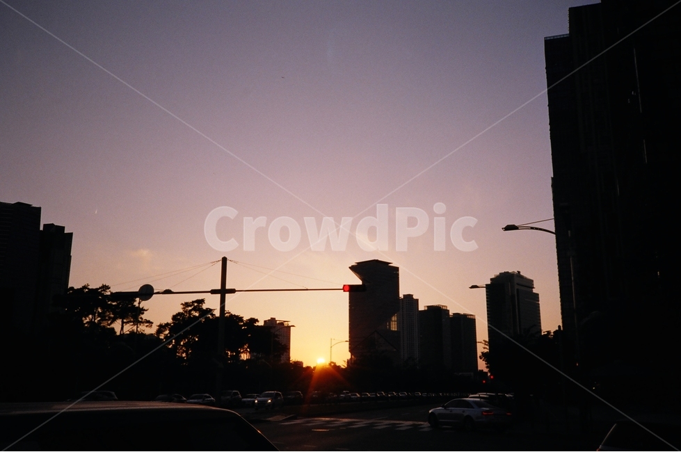 인천,송도,노을,석양,필름카메라,incheon,songdo,sunset,shadow,filmcamera