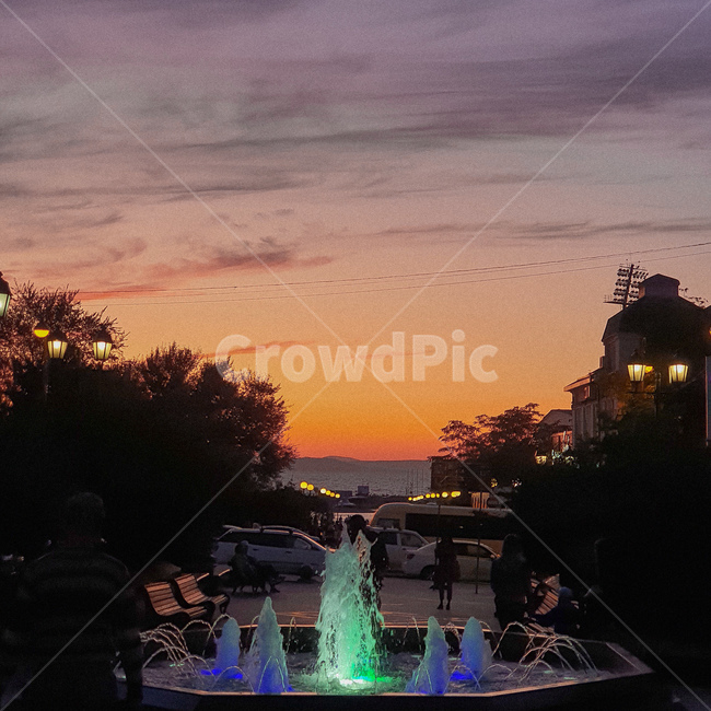 야경,분수,노을,fountain,분수대,nightvew,밤,저녁