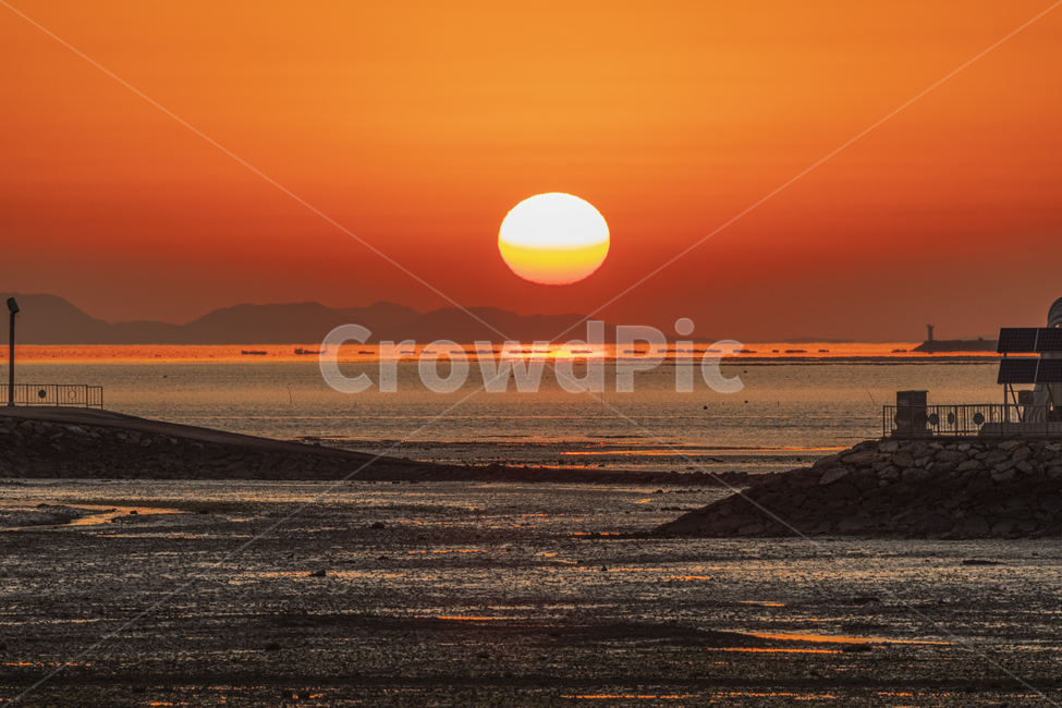 하늘,수평선,일몰,낙조,바다,갯벌,아름다운,신비로운,sky,horizon,sunset,sea,coast,foreshore,mysterious
