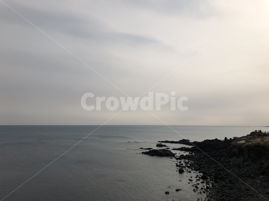 바다,흐린날,흐림,구름,해변