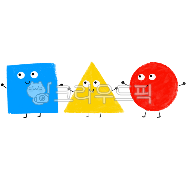 모양, 도형, 동그라미, 네모, 세모, 사진,이미지,일러스트,캘리그라피 - qndksskdms작가