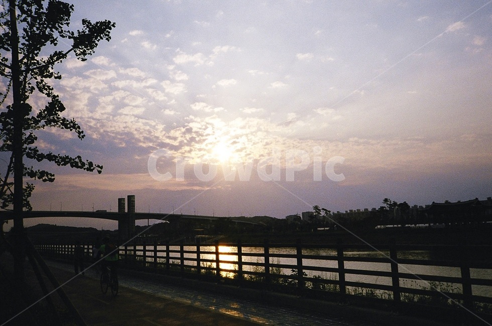 하늘,구름,나무,sky,cloud,자연,nature,필름,필름사진,film,tree,다리,bridge,빛,light,강,river