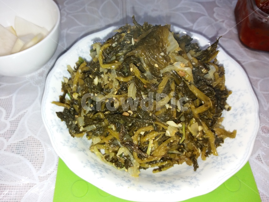 식물,food,음식,시래기,열무,반찬