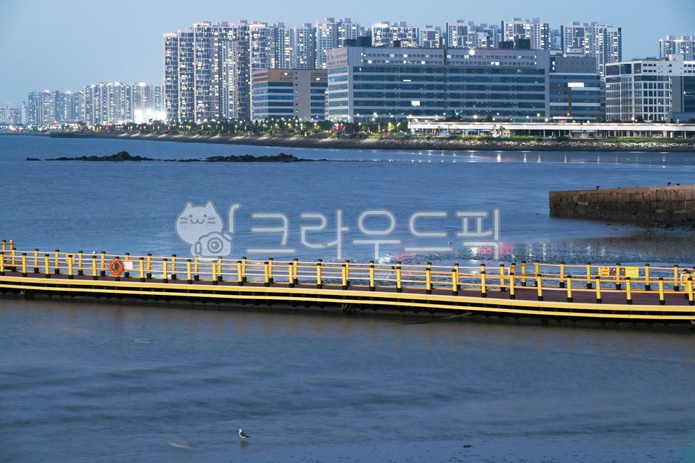 배곧신도시,건물,황새다리,오이도,시흥오이도,바다,일몰,석양