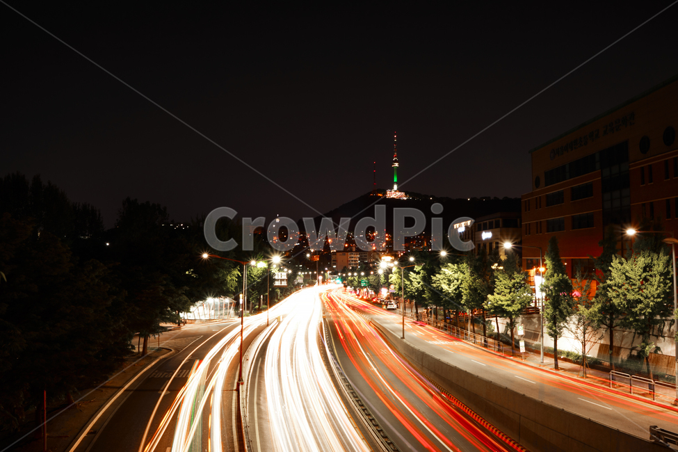 이태원,궤적,남산,남산타워,서울야경,야경,밤,풍경,nightscape,night,landscape,road,도로,highway,고속도로,freeway,고속 도로