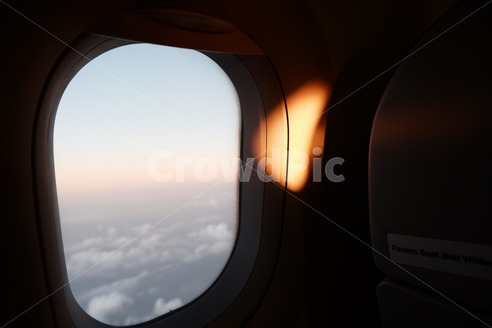 비행기,일출,햇빛,감상,peace,구름,flight,교통,교통수단,traffic,transportation