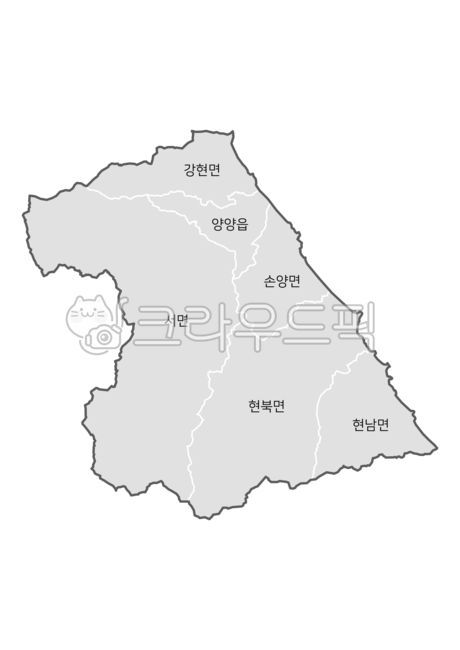 양양군행정지도,양양군,지도,강원도지도,강원도,양양군지도,한국지도,행정지도