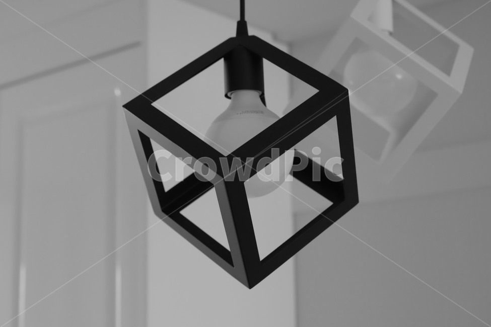 전구,조명,인테리어,흑백,부엌