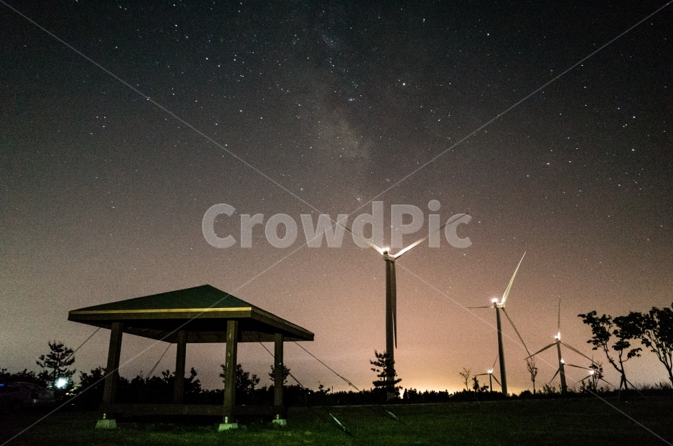 은하수,별사진,별,밤풍경,풍력발전기,자연,풍경,nature,landscape,야경,밤,nightscape,night,산업,industry,industrial,에너지산업,energy industry