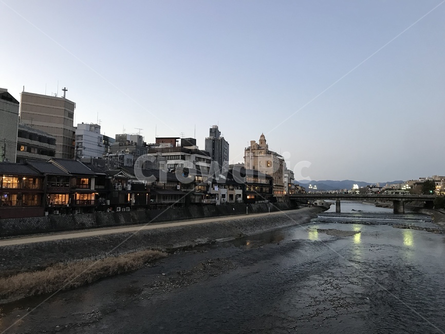 Kyoto,background,sunset,winter,Wallpapers,Kawaramachi