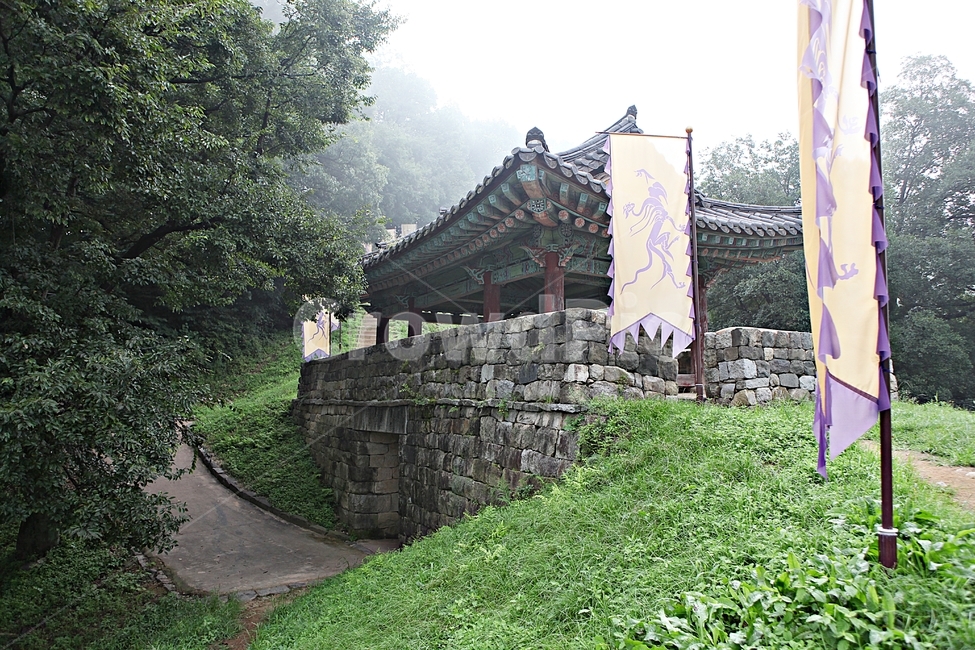 공주산성,산성,성,성곽,길,둘레길,숲,숲길,안개,돌담,담,여름,풍경,벽,방어벽,흙담,나무,식물,유네스코등제