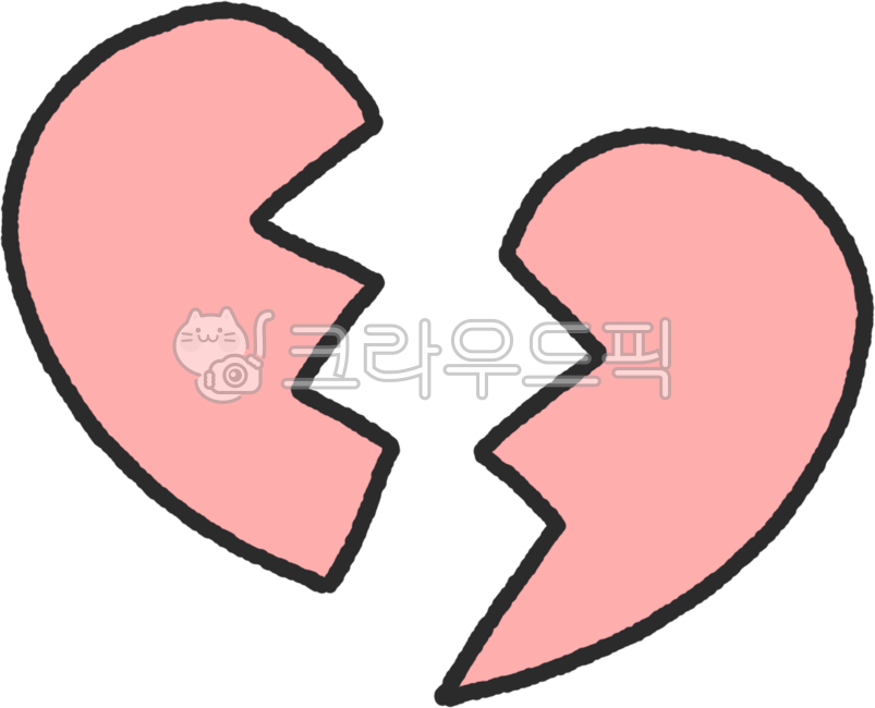 하트,심장,깨짐,깨진조각,깨진하트,러브,손그림,사랑