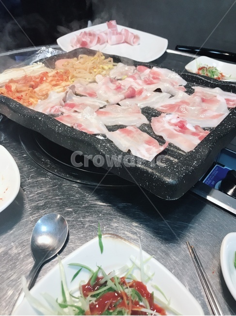 고기,삼겹살,대패,저녁,식사