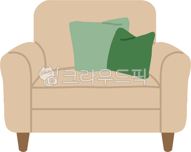 소파,의자,안락의자,가구,인테리어,1인용,1인용소파,소파그림,소파일러스트,손그림,삽화,쿠션