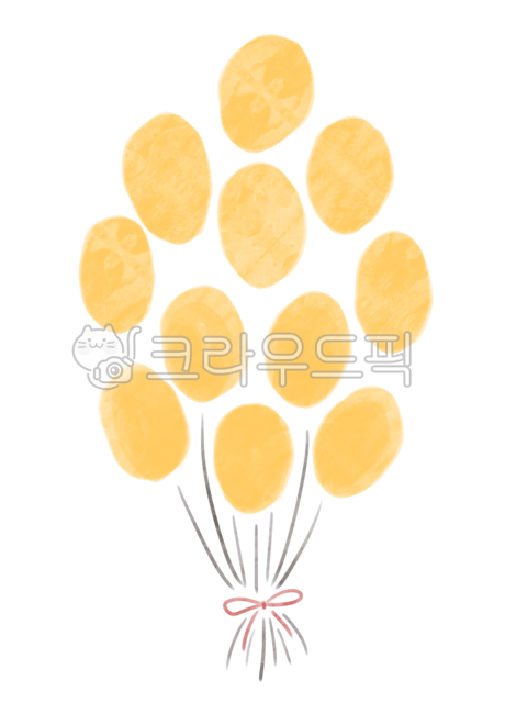 풍선,풍선다발,노란풍선,풍선그림,풍선일러스트,동심,어린이날,유치원,어린이집,놀이동산,선물,축하,기념일,놀이공원