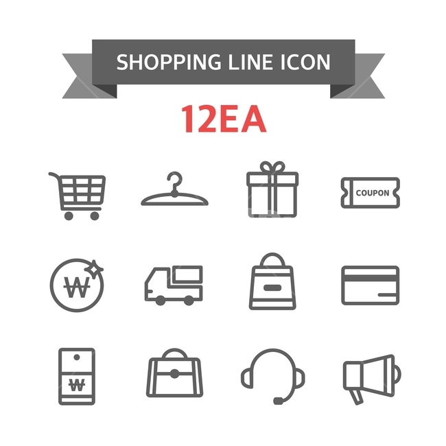 delivery,Credit card,megaphone,Line icon,coupon,loud speaker,icon,bag,cart,shopping bag,gift box,Pictogram,Simple icon,hanger,shopping