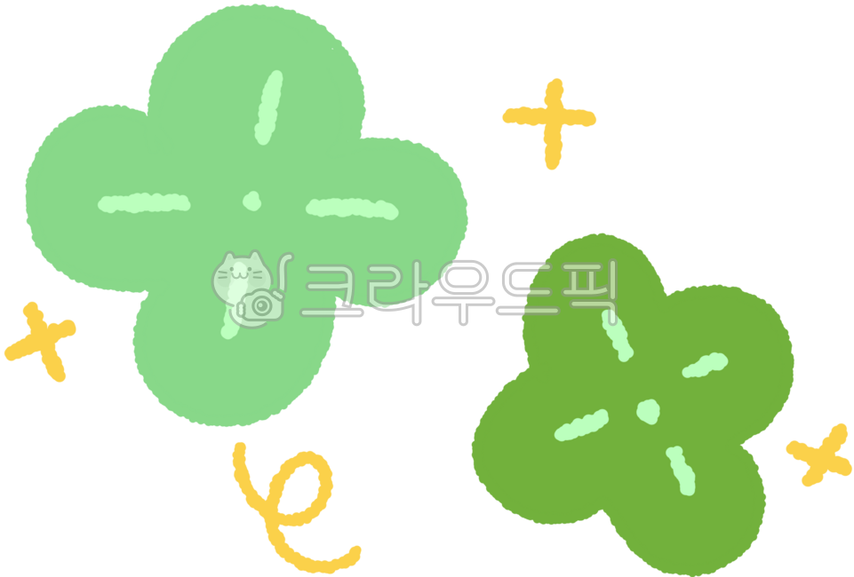 클로버,네잎클로버,클로버일러스트,초록,그린,행운,다이어리꾸미기,다이어리스티커