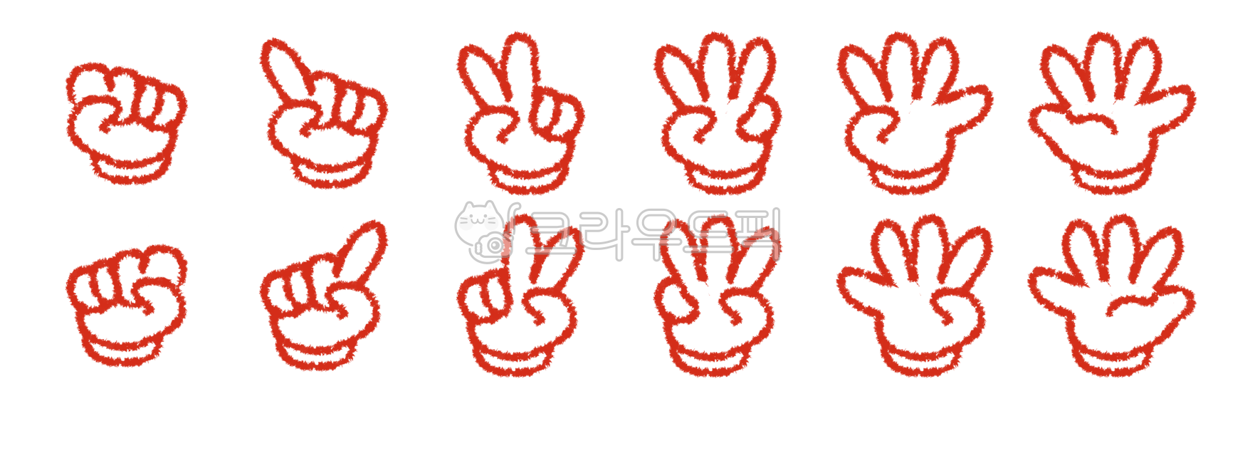 학교,숫자,손가락,신체,주먹,검지,중지,엄지,약지,소지,손바닥,수세기,number,school,hand,finger,count,icon,아이콘,손그림,일러스트,왼손,오른손,스티커