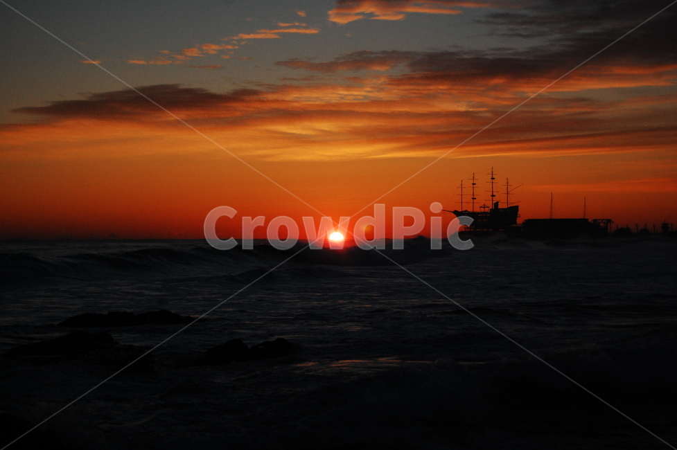 정동진,바다,동해안,해돋이,nature,자연,outdoors,옥외,sky,하늘,sunset,일몰,dusk,황혼,새벽,redsky,붉은하늘,sunlight,햇빛,vehicle,아침,자연,풍경,nature,landscape