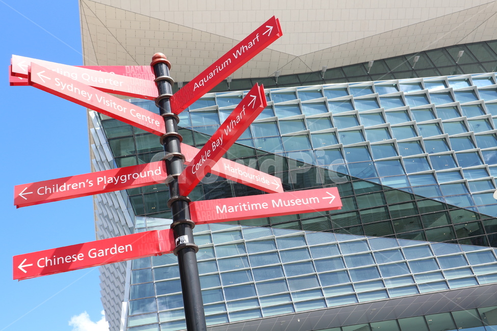 빨강색,감성,이정표,표지판,달링하버,호주,roadsign,red,notice,signpost