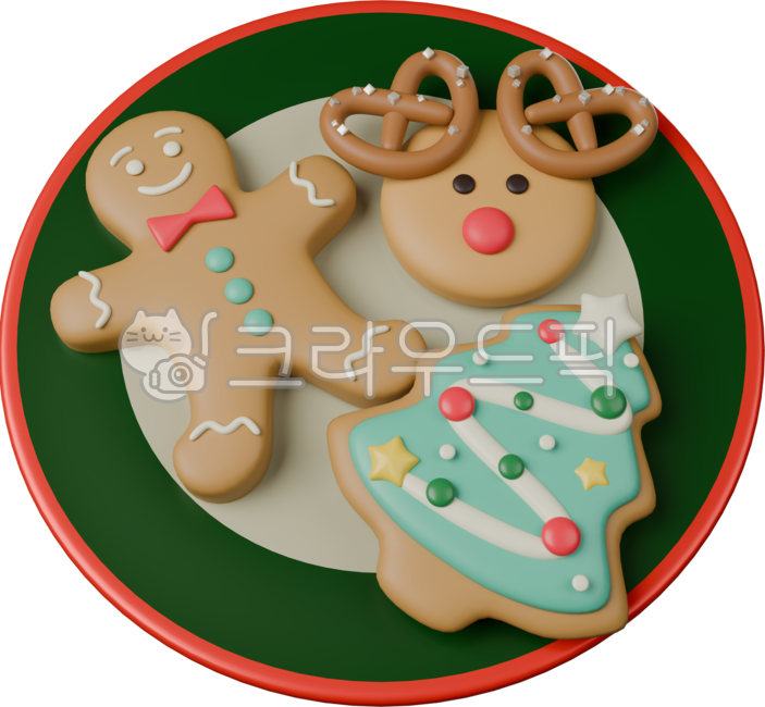 3D,겨울,크리스마스,크리스마스쿠키,크리스마스파티,진저브레드,쿠키,크리스마스음식,christmas