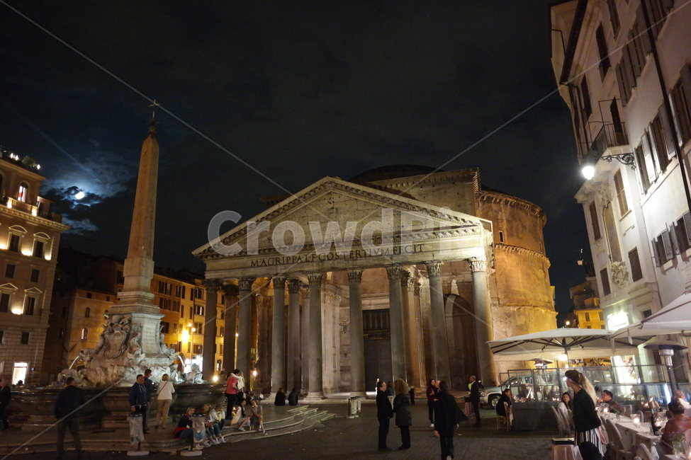 Pantheon,Pantheon night view,Rome night view,building,architecture