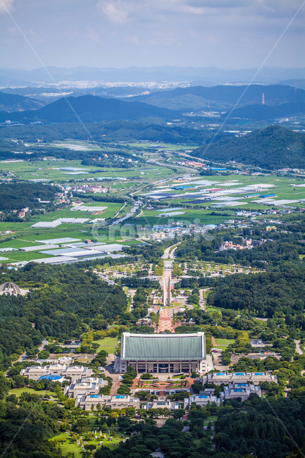독립기념관,주경,건축물,건물,풍경,흑성산,여름,한옥,기와