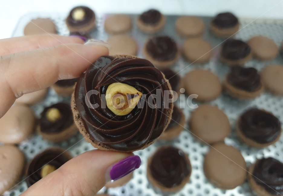 마카롱,macaron,초코,헤이즐넛,초코마카롱,맛있는,달달한,고소한,choco,마카롱필링,초코필링,가나슈