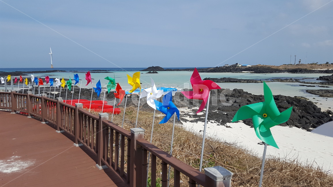여름바다,제주도,바다풍경,푸른바다,바람개비