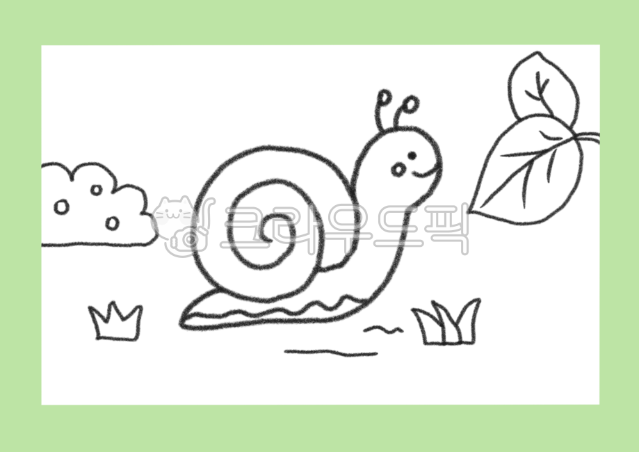 색칠공부,달팽이,달팽이일러스트,잎,달팽이도안,컬러링시트,어린이집,유치원,색칠,나뭇잎,유아그림,귀여운,일러스트,kindergarten,illust