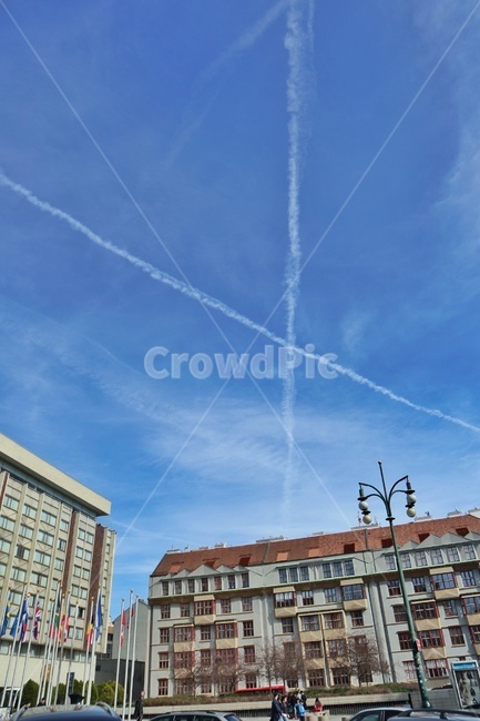 nature,구름,하늘,비행운,자연,푸른하늘,sky,outdoors