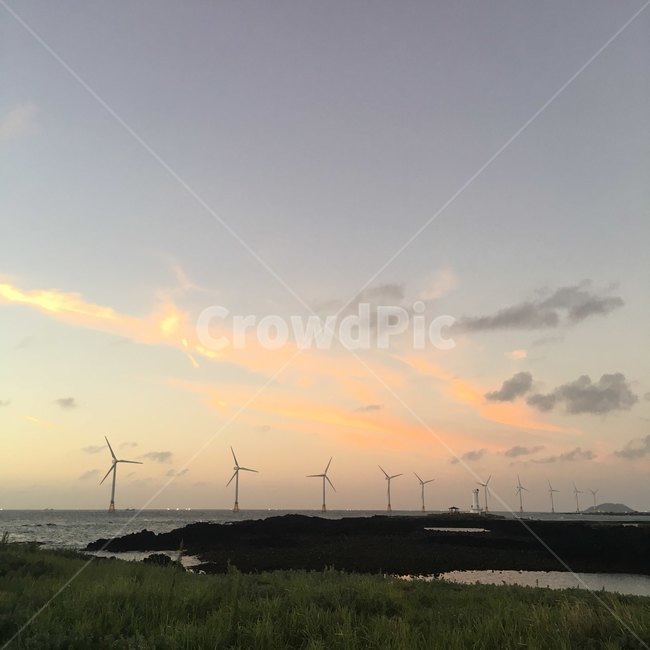 제주도,야경,풍차,선셋,감성
