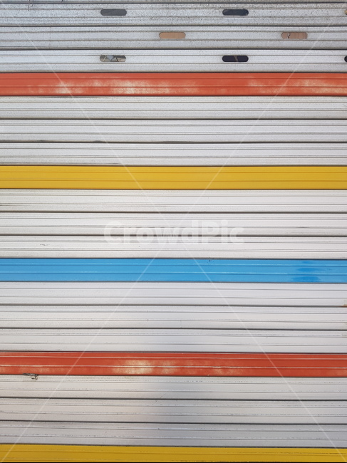 steel,colorful,셔터,문,스트라이프