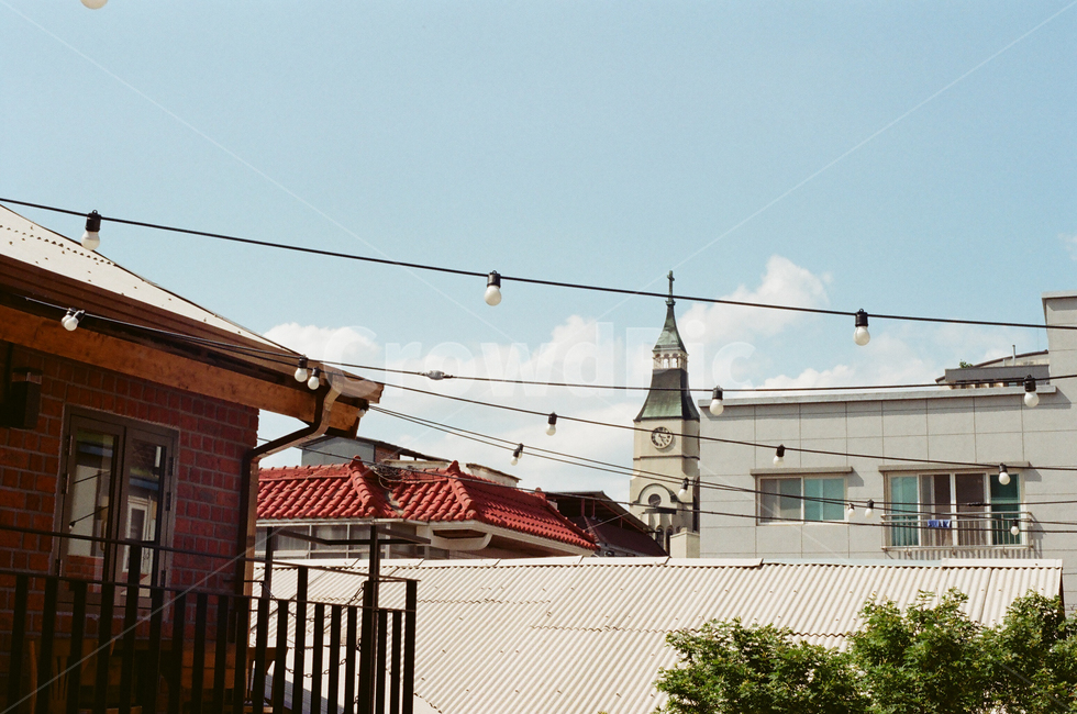 roof,지붕,필름사진,노이즈,일상,도시,풍경,city,landscape