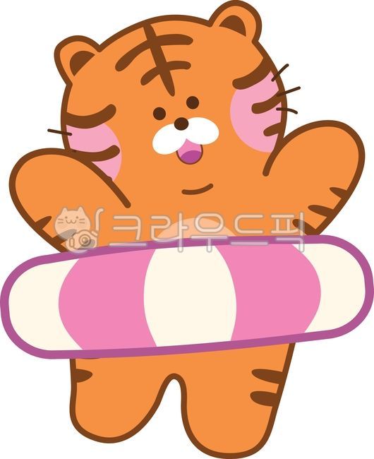 feline,tiger,summer,International Tiger Day,swimming,character,tube,water play,cat,carnivore,animal,vacation,illustration,world animal day,beast of prey,emoticon