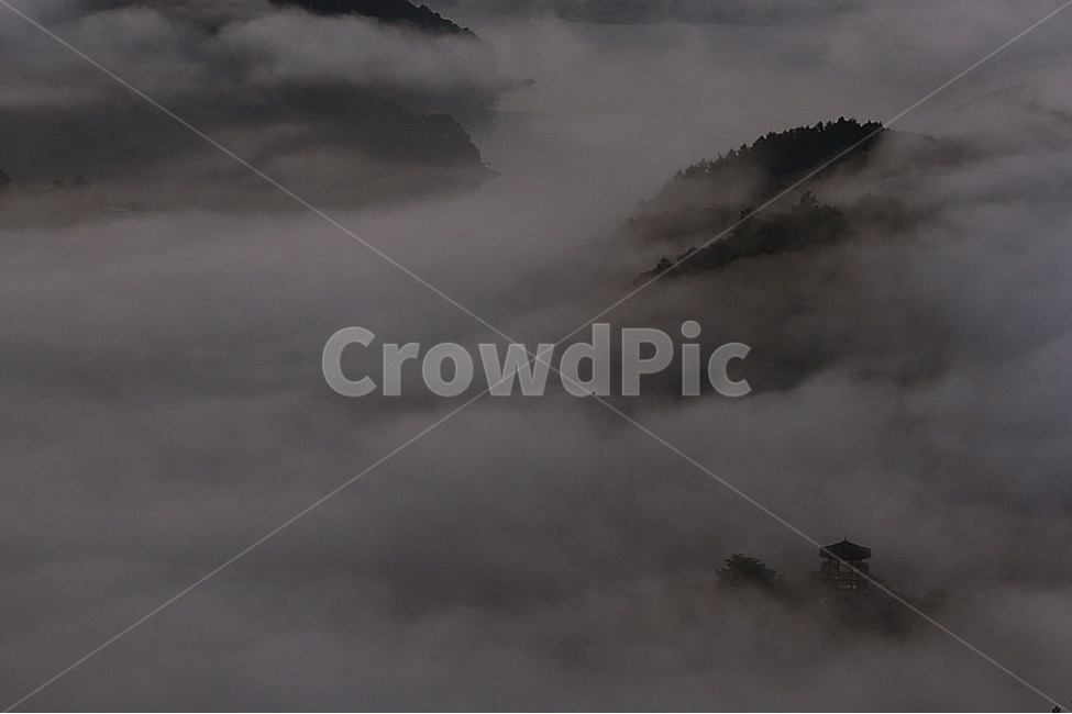 운해,풍경,경치,구름,정자,자연,풍경,nature,landscape,weather,날씨,outdoors,옥외