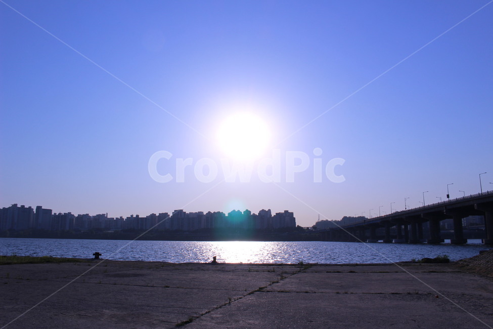 한강,hanriver,river,강,하늘,하늘색,파랑색,blue,자연