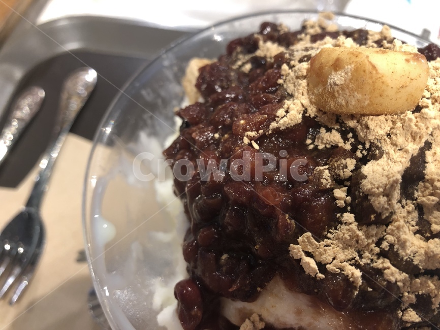 빙수,팥,팥빙수,콩고물,떡,인절미,여름