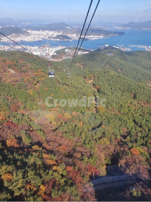 케이블카,통영,가을,바다,cablecar