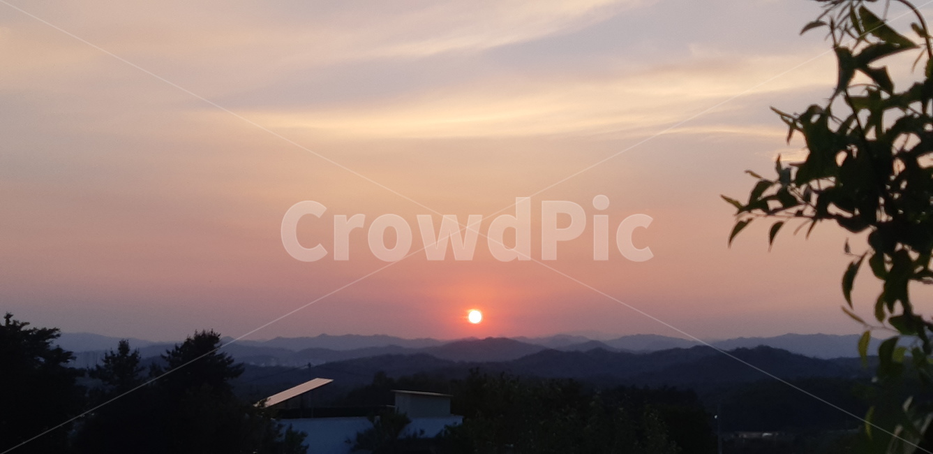 자연,하늘,붉은하늘,황혼,노을,dawn,outdoors