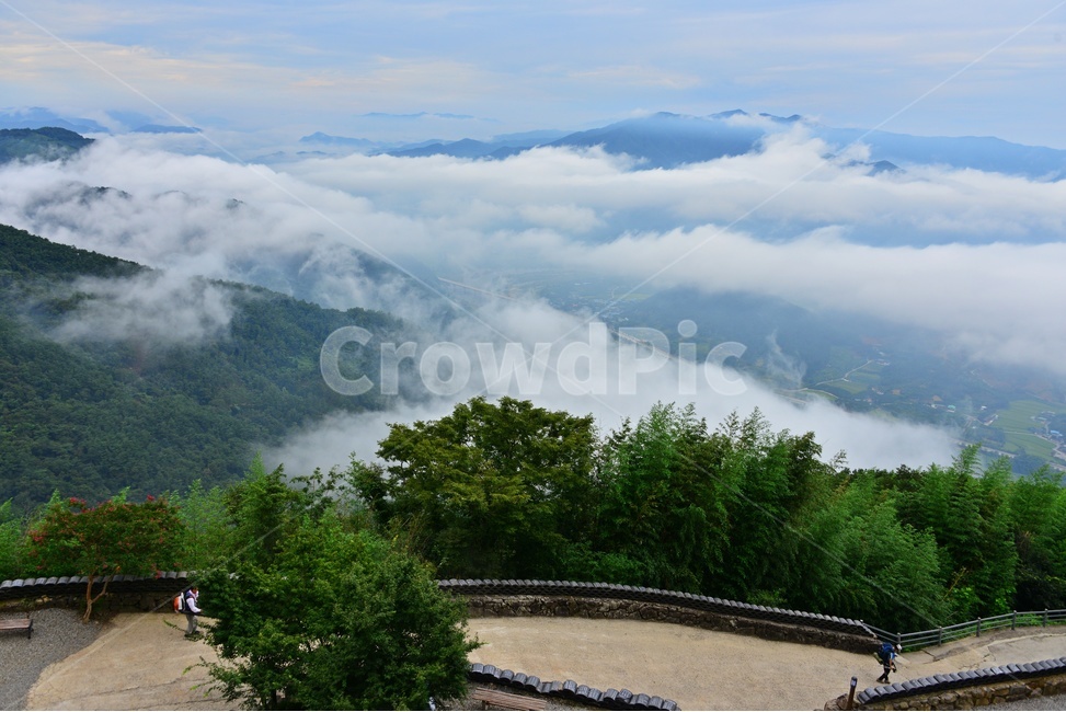 person,사람,nature,자연,scenery,풍경,outdoors,옥외,구례,사성암,유적지,사적지,문화재,한국,전통,한국전통,운해,섬진강운해