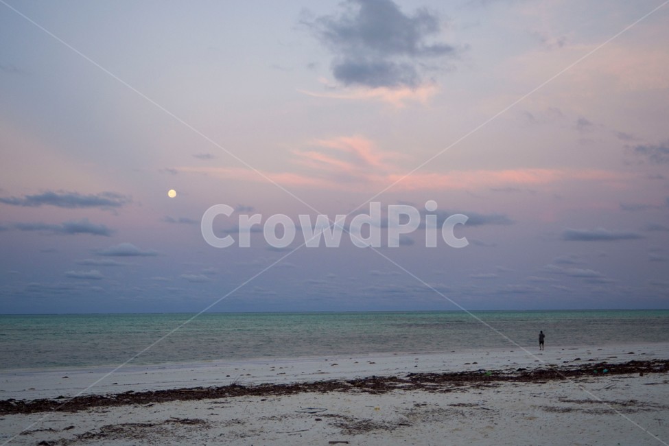 탄자니아,tanzania,zanzibar,잔지바르,jambiani,잠비아니,바다,저녁바다,ocean,sea,하늘,sky,달,moon,노을,해질녘,아프리카,africa,자연,풍경,nature,landscape,해변,바다,beach,sea,색깔,색상,색채,색감,color sense,color sensitivity,feeling of color
