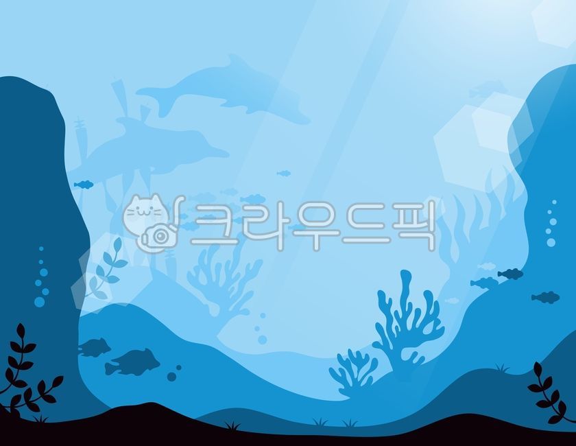 백그라운드,일러스트,시즌,여름,바다,바다속,수면,바닷가,물,강,물고기,심해,물방울,산호,해초,미역,빛,고래