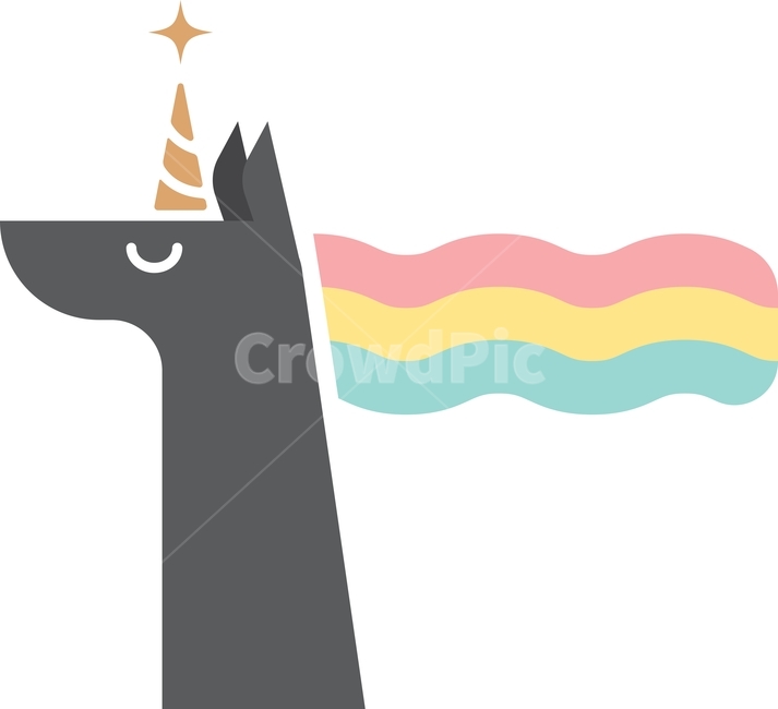 유니콘,판타지,무지개,뿔,귀여운,어린이,아이콘,일러스트,벡터,캐릭터,동물,환상,동화,검정,검은,신기한,그래픽,일러스트레이션,graphic,illustration