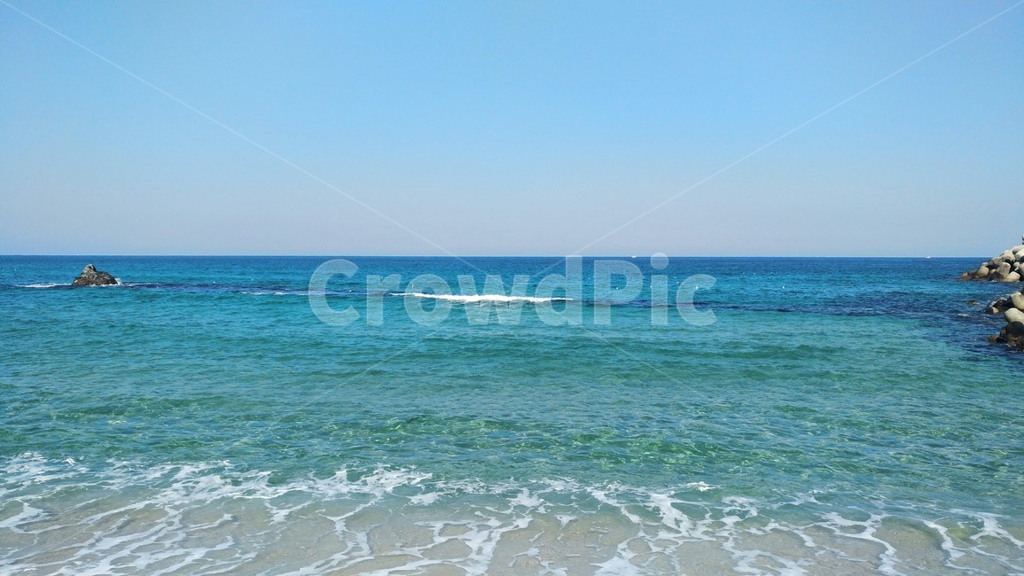 강릉,바다,파도,수평선,파란색,푸르다,풍경,자연,풍경,nature,landscape,sea,ocean,대양,water,물,outdoors,옥외