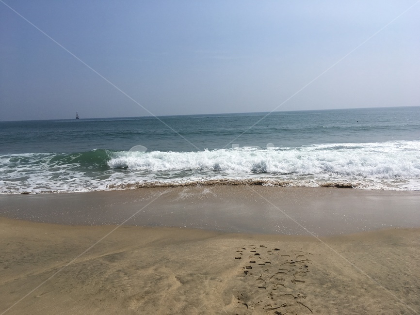 바다,부산,파도,모래,하늘