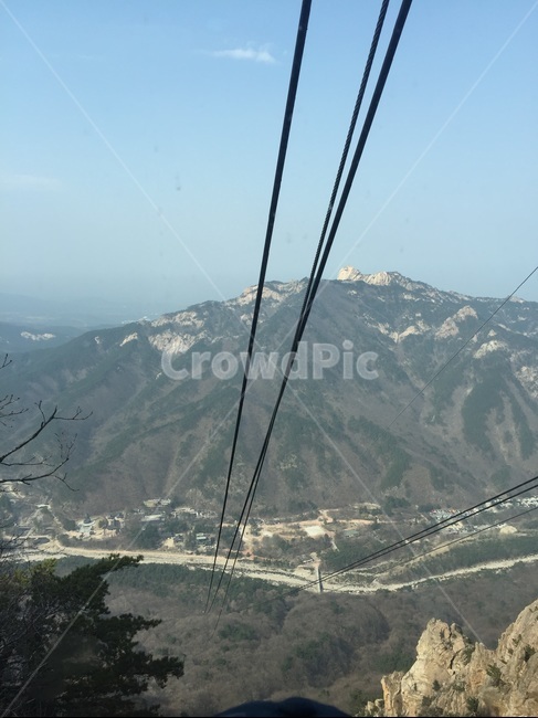 케이블카,한국,설악산,산,바위,나무,숲,자연,풍경,nature,landscape