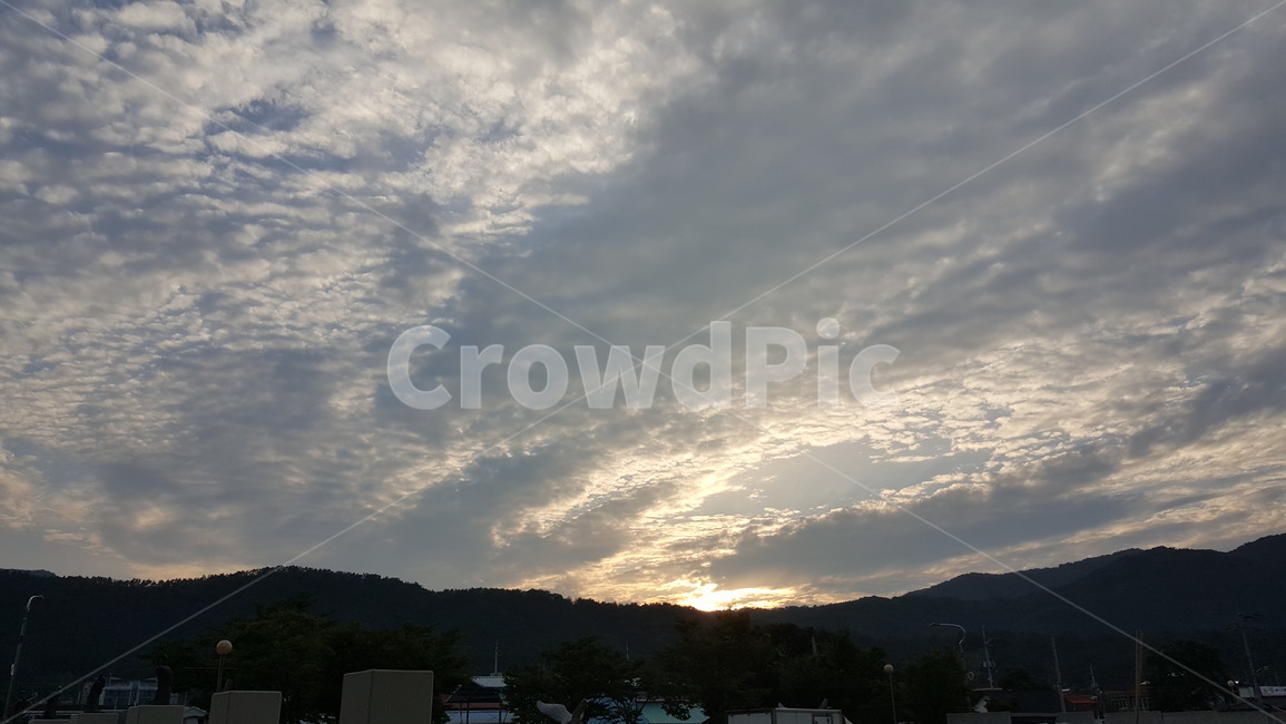 자연,구름,하늘,황혼,태양,sunset