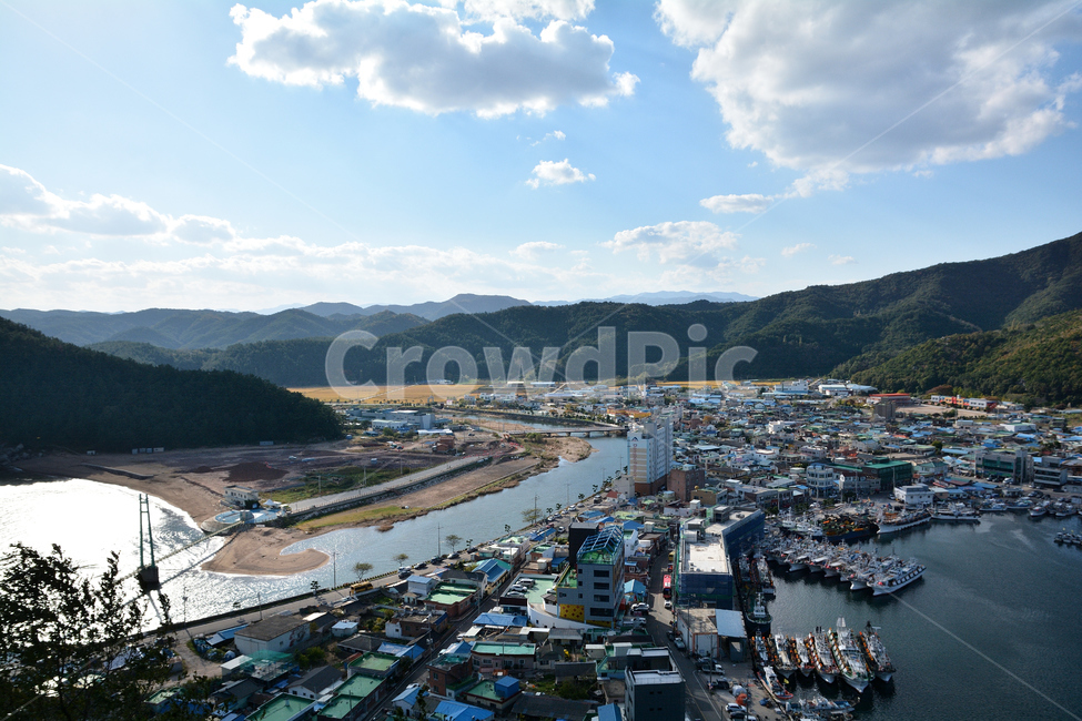 포항,영덕,항구,바다,도시,경치,배경,하늘,구름,전망,배,포구,시골,마을,풍경,landscape,country,rural,town