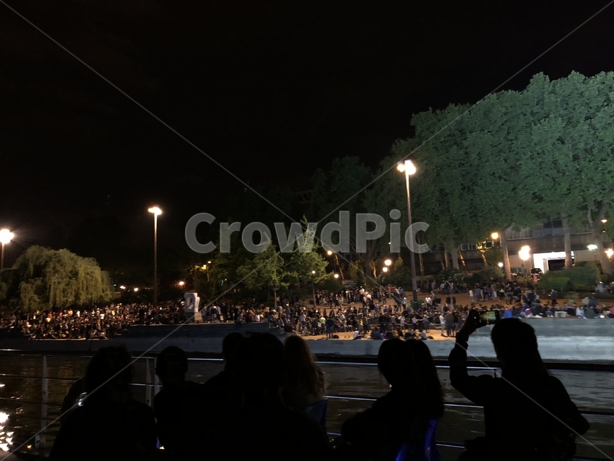 파리,센강,사람들,강위,밤,야경,밤,풍경,nightscape,night,landscape,사람들,대중,군중,other people,crowd
